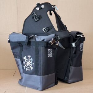 Rackless soft luggage system 60L+ (Black / Grey)