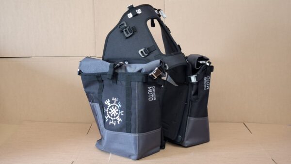 Rackless soft luggage system 60L+ (Black / Grey)