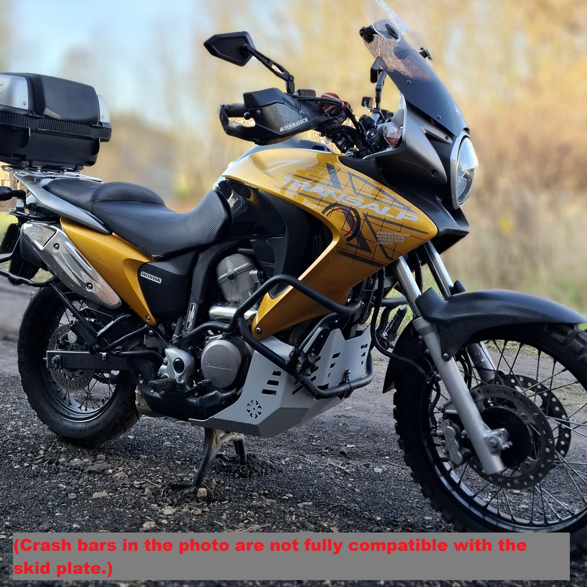 Skid plate Honda Transalp XL700V (Grey) - Image 4